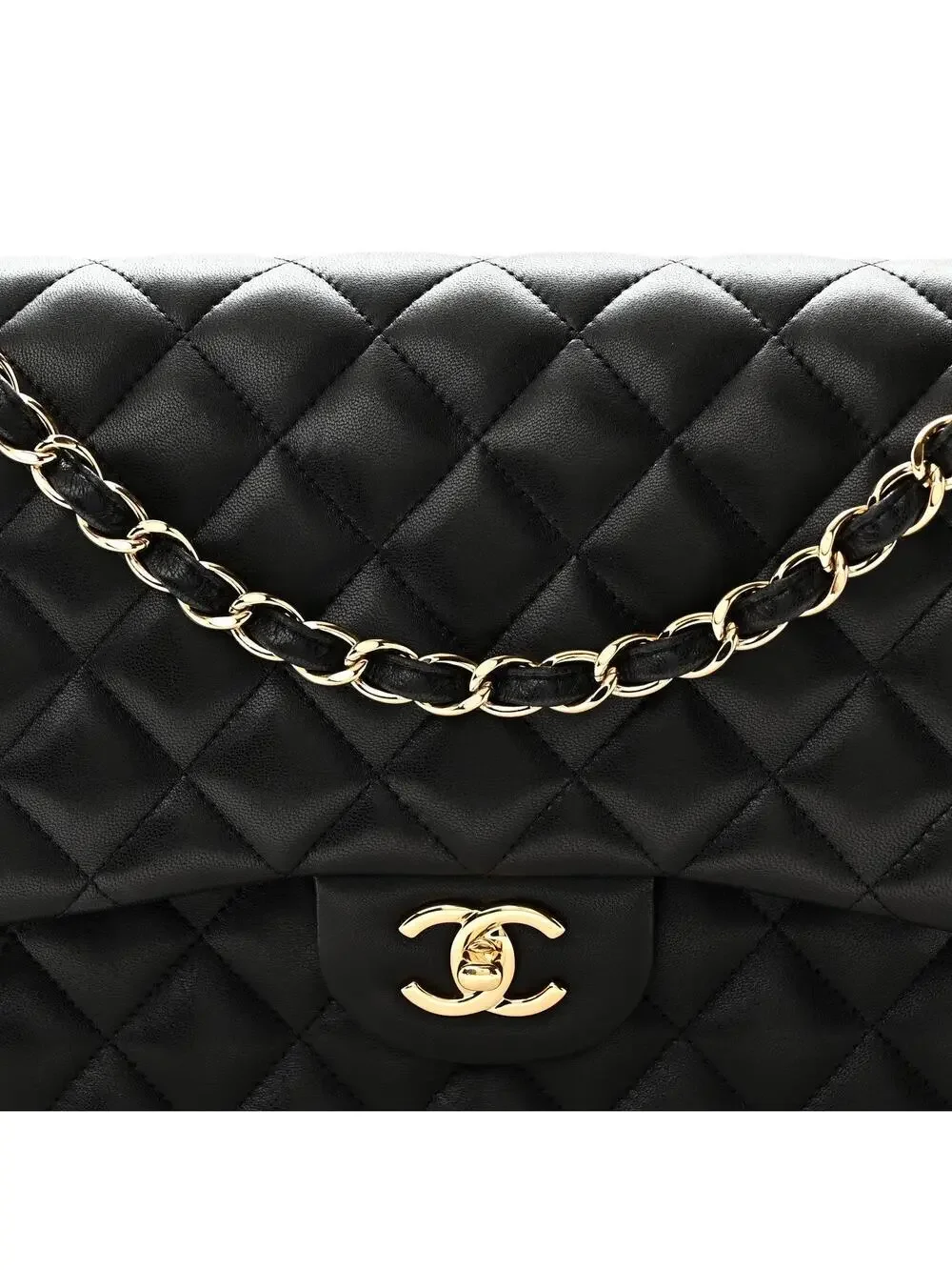 Chanel Lambskin Quilted Jumbo Double #343077C56B